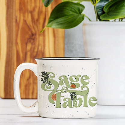 Logo Mug-Speckled Cream