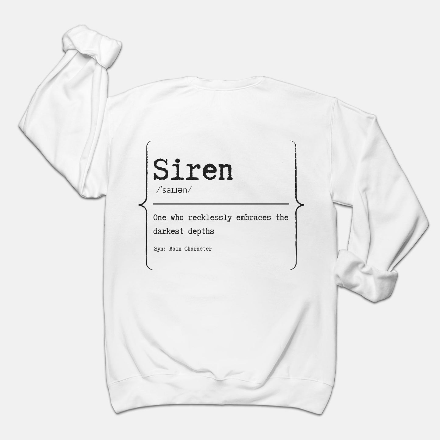 Siren Crewneck (Black or White)