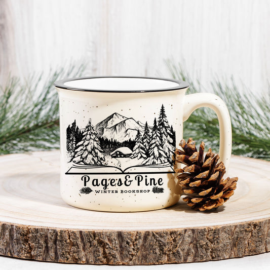 Winter Bookshop Mug