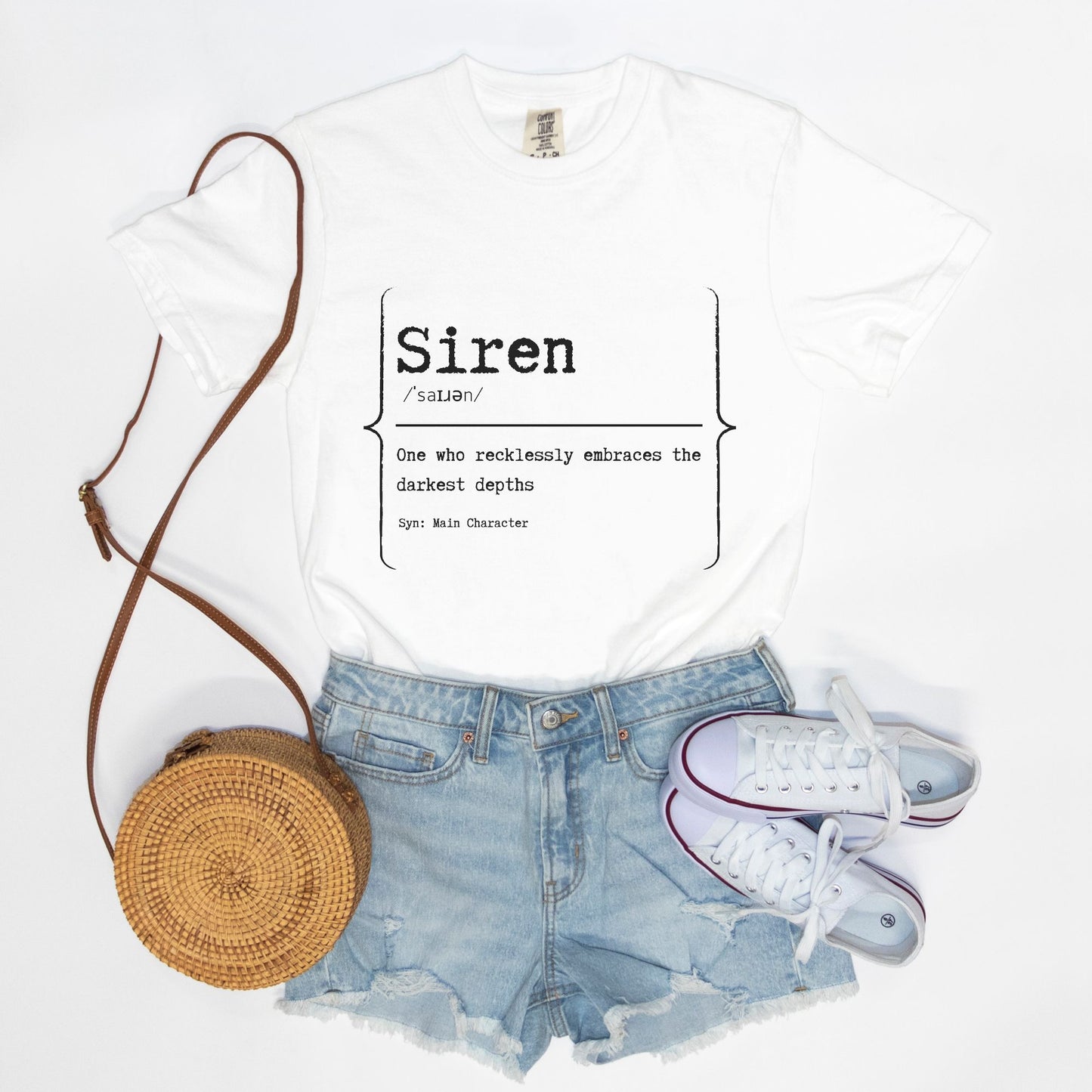 Siren TShirt (Black or White)