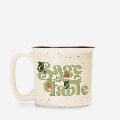 Logo Mug-Speckled Cream