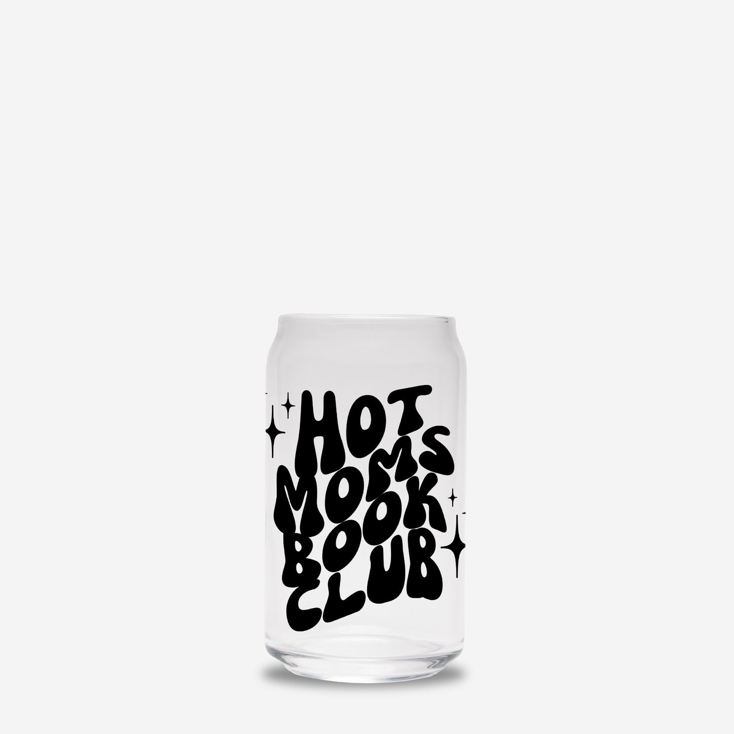 Hot Moms Book Club- Glass Can 16oz