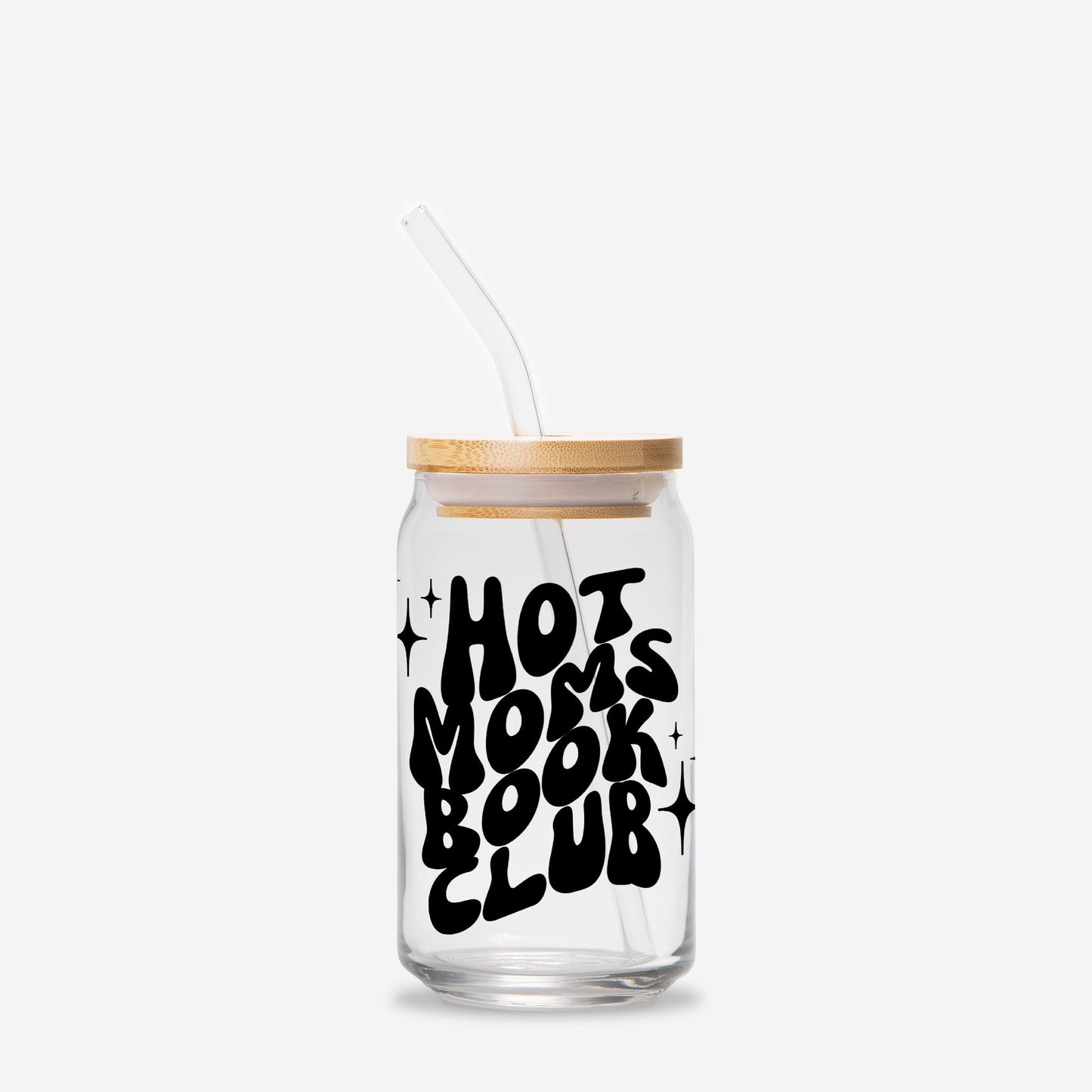 Hot Moms Book Club- Glass Can 16oz